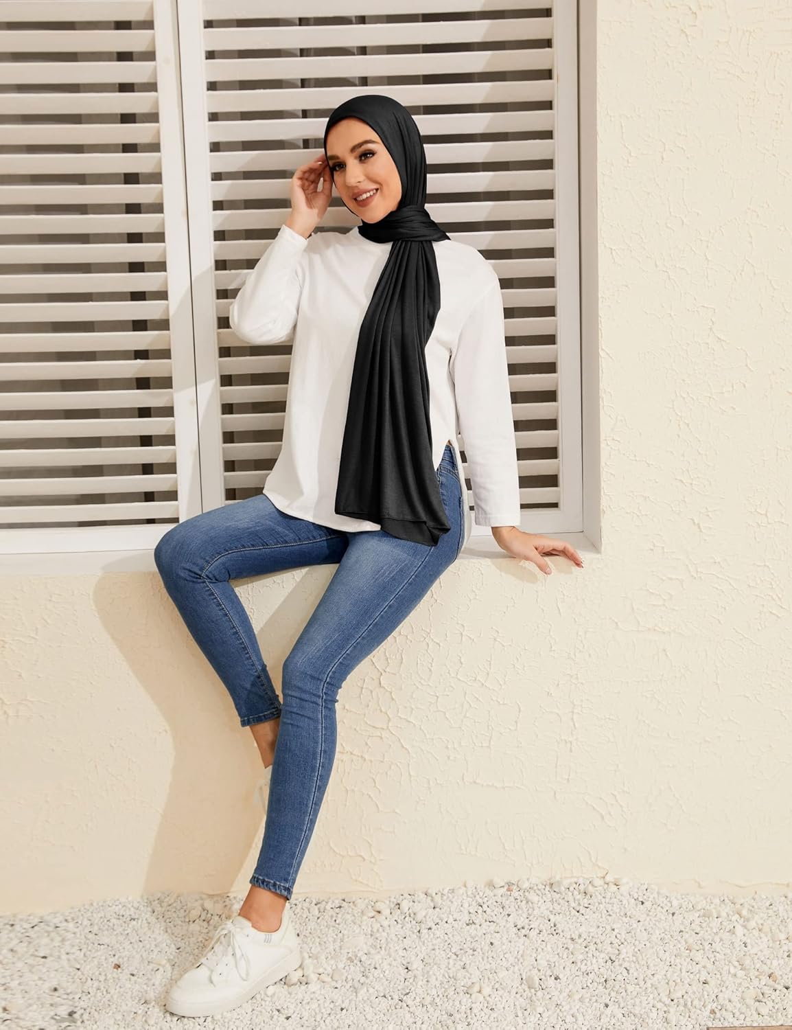 Premium Jersey Hijabs for Women - Cotton Muslim Scarfs - Image 2