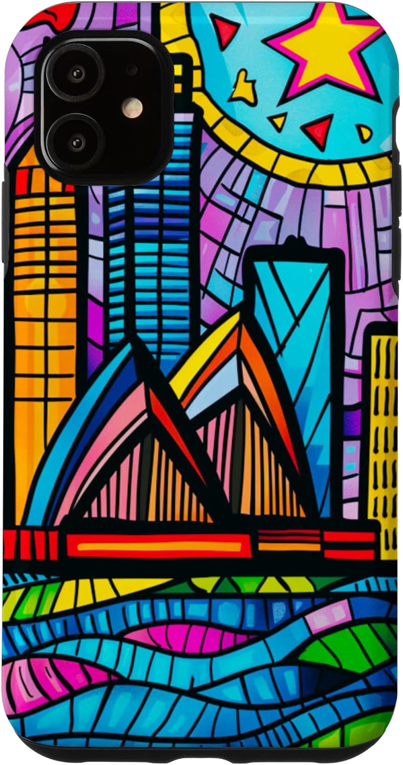Sydney Australia Skyline with Opera House Britto Art Case for iPhone 15