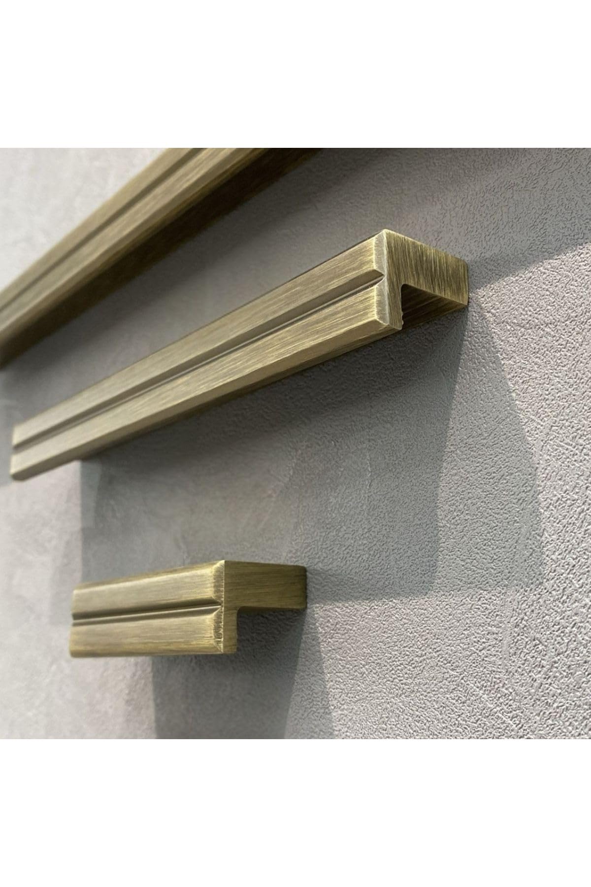 System 9255 Çizgili Modern Kulp Antik Renk 64 Mm Çok Renkli