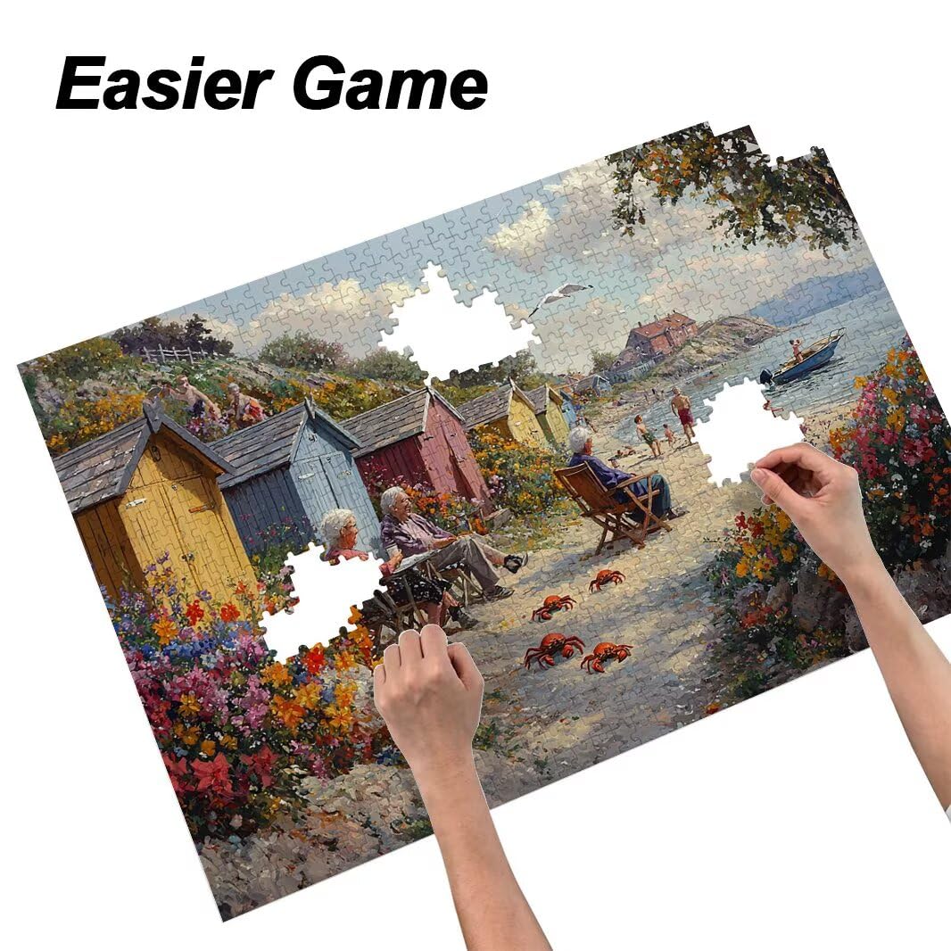 Puzzle 1000 Pezzi, Puzzle Paesaggi per Adulti, 70x50cm, Compact Box -4500