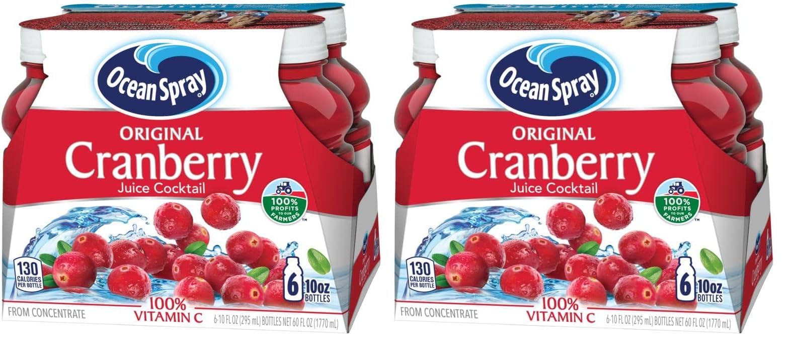 Ocean Spray Cranberry Cocktail Juice Drink, (Pack of 12) 10 Ounce, 60 Fl Oz