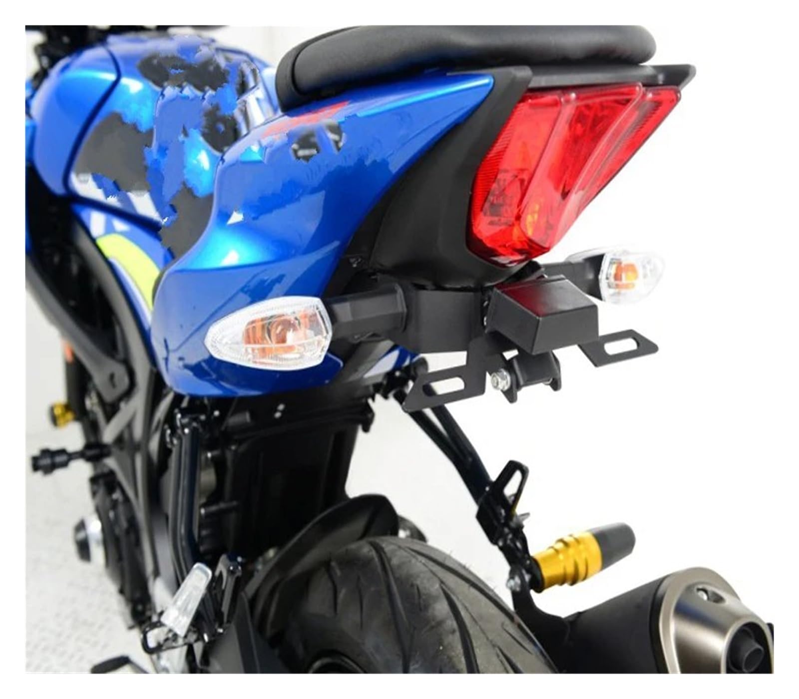 Portamatriculas Moto para Suzuki para GSX R125/S125/R150/S150 Soporte Matrícula Trasera De Motocicleta Guardabarros Eliminador Trasero Ordenado Soporte matrícula
