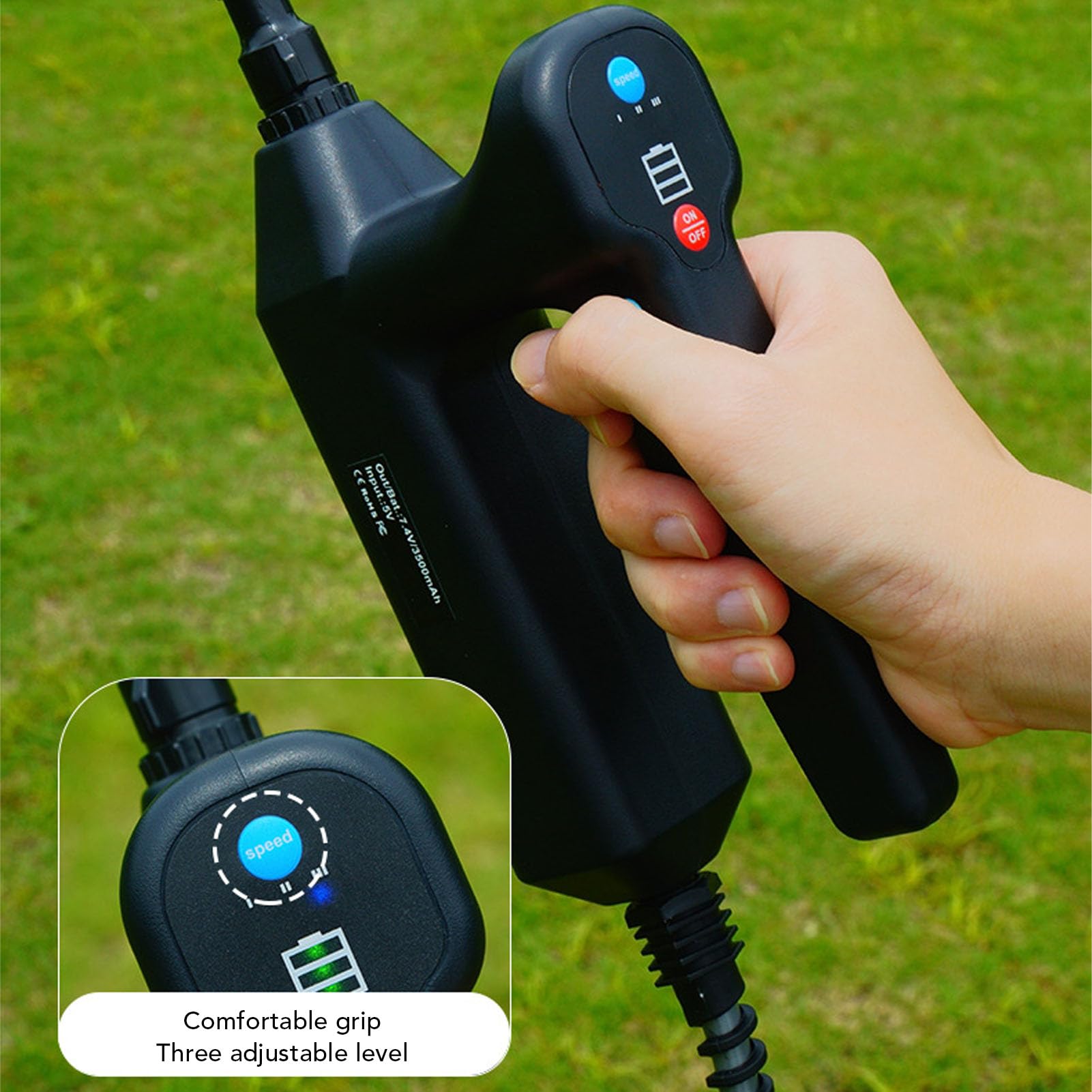 Pulverizador Eléctrico con Varilla, Diseño Telescópico Ajustable