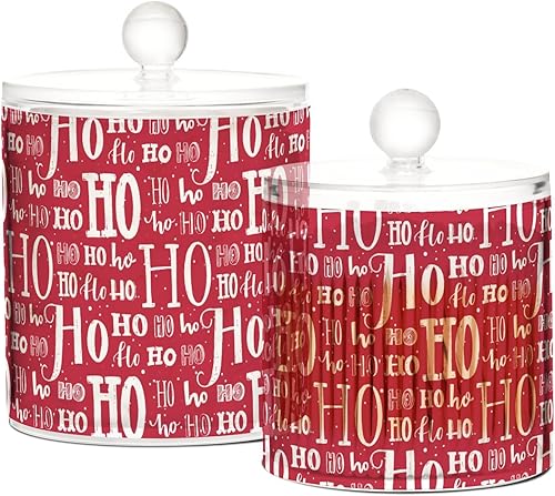 Miniatura 2 de Tarros de Navidad con tapas, recipientes de baño, tarros decorativos para lavandería, contenedor de recogida de hilo dental para dormitorio,