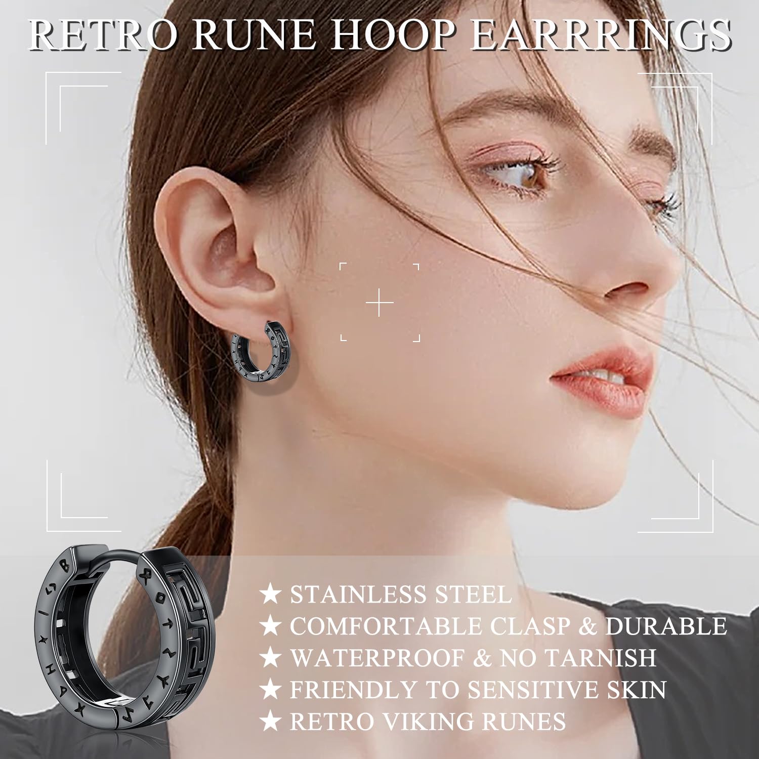 Pendientes Hombres Pendientes Vikingos Celtic Nórdicos Dragón Flecha Aros Vikinga Joyería Regalos Mujer