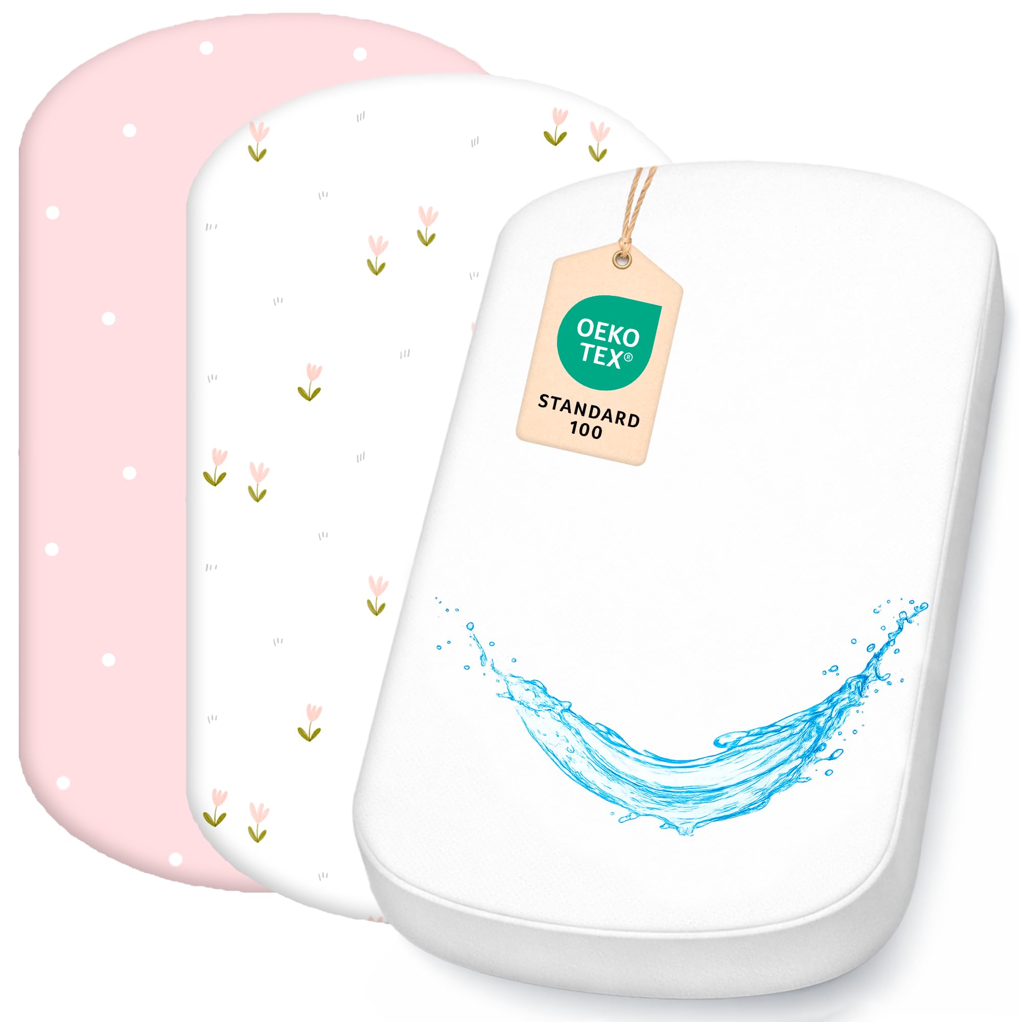 Drap housse cododo et alèse compatible Iora 60 x 80 cm en coton
