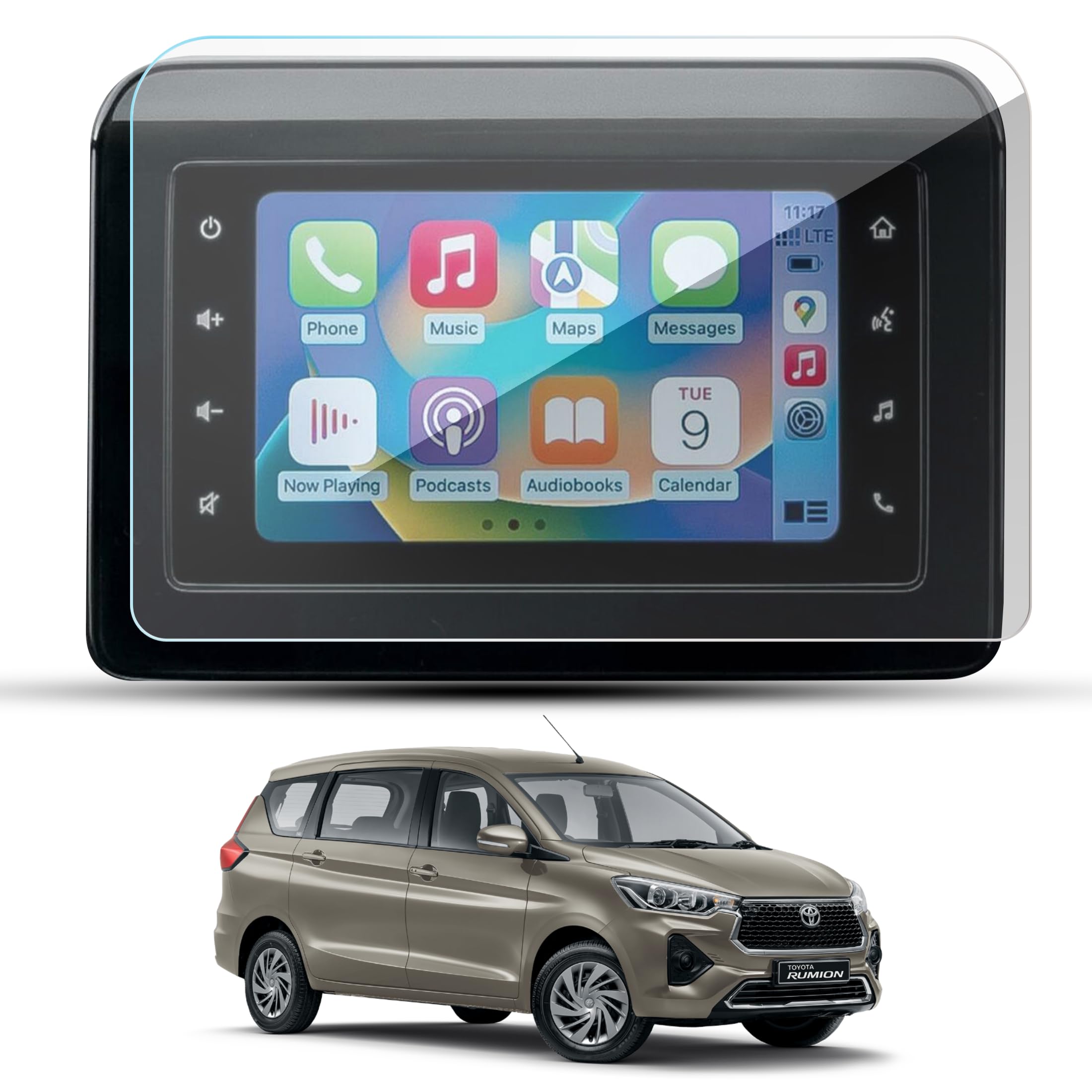FCS Car Dashboard Infotainment Music System Screen Protector Compatible for Toyota Rumion | 9H Anti Shock Edge to Edge Full Screen Guard (Toyota Rumion, Glossy (Clear)) (9 inch) (B0CX59VH6X) Amazon Price History, Amazon Price Tracker