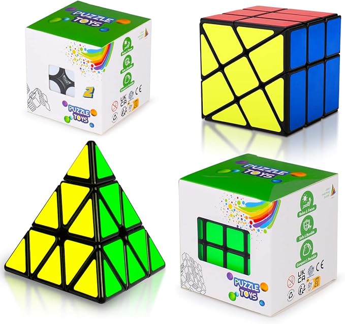Coolzon Cube Set Magic Speed Cube Bundle 2x2x2 + 4x4x4
