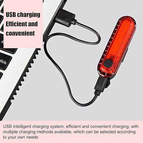 Miniatura 4 de GKmow 2 luces LED traseras para bicicleta, ultra brillantes, 4 modos, luces traseras de bicicleta, linterna de ciclismo impermeable, accesorios de