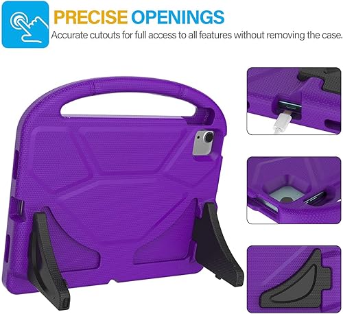 Miniatura 7 de SUPLIK Funda infantil para iPad Air de 54 generación (10.9 pulgadas, 20222020), construida con protector de pantalla, iPad Air 5, funda a prueba de