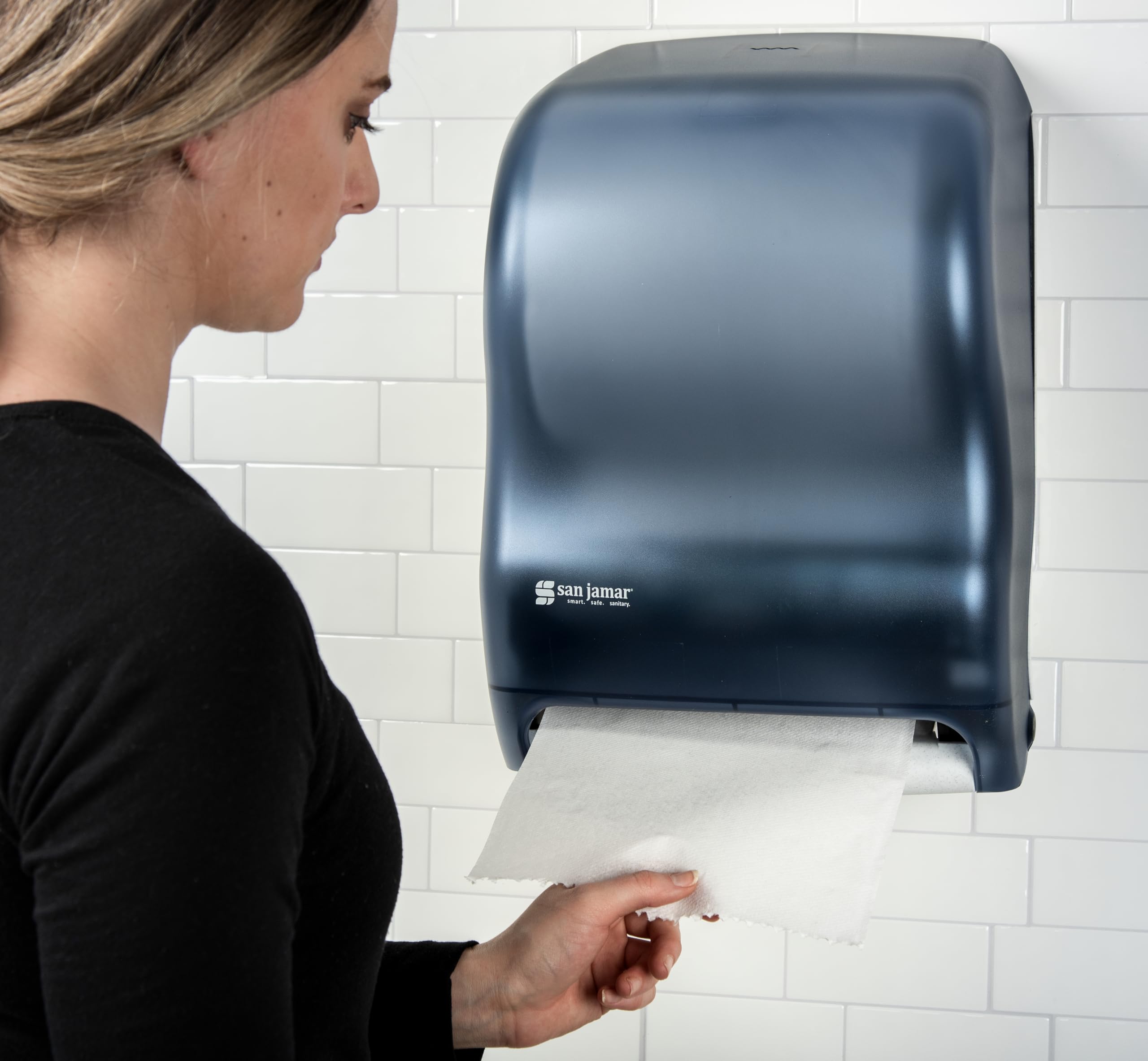 San Jamar t1300tbl tear-n-dry toalla dispensador, Classic, ártico azul