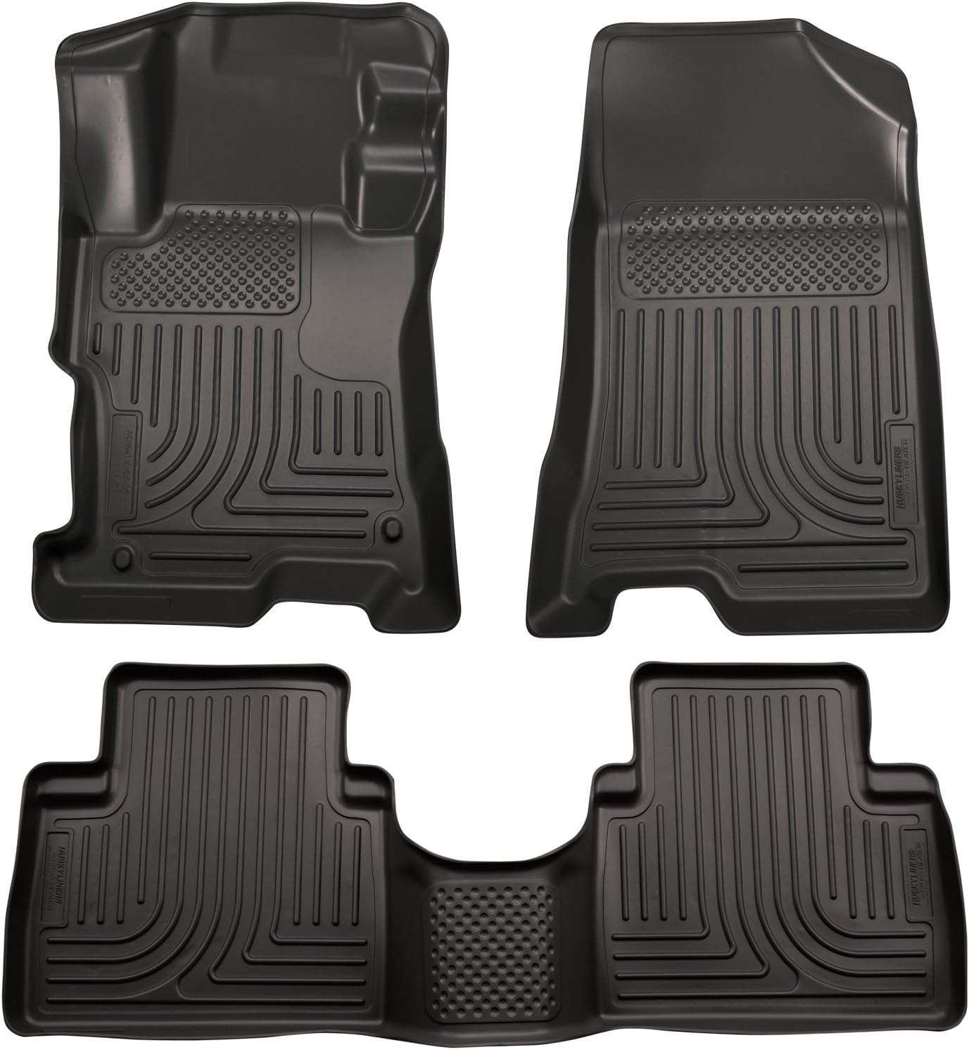 2014 Kia Sorento - WeatherBeater Floor Mats Liners - Husky Black Front & Rear