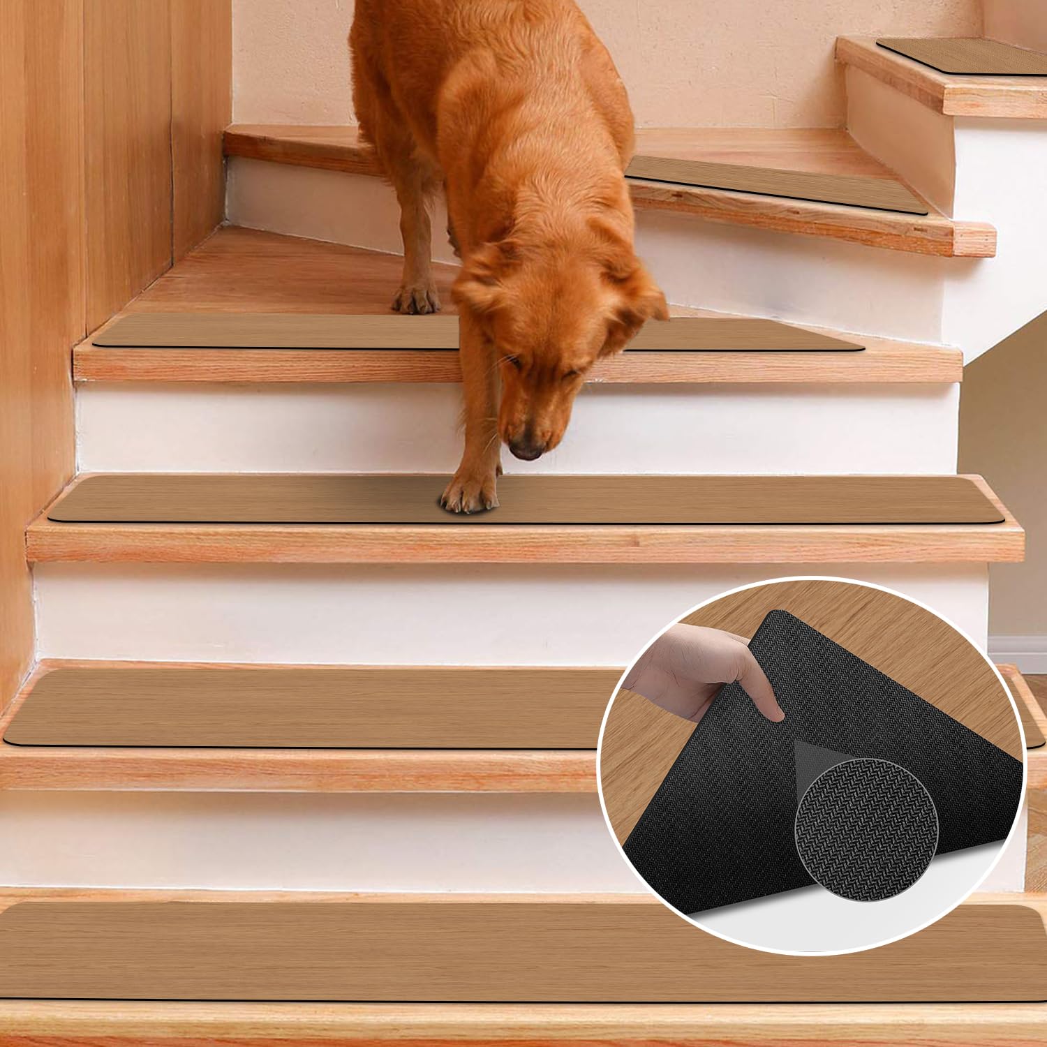 Rubber Stair Treads NonSlip Step Mats For Stairs