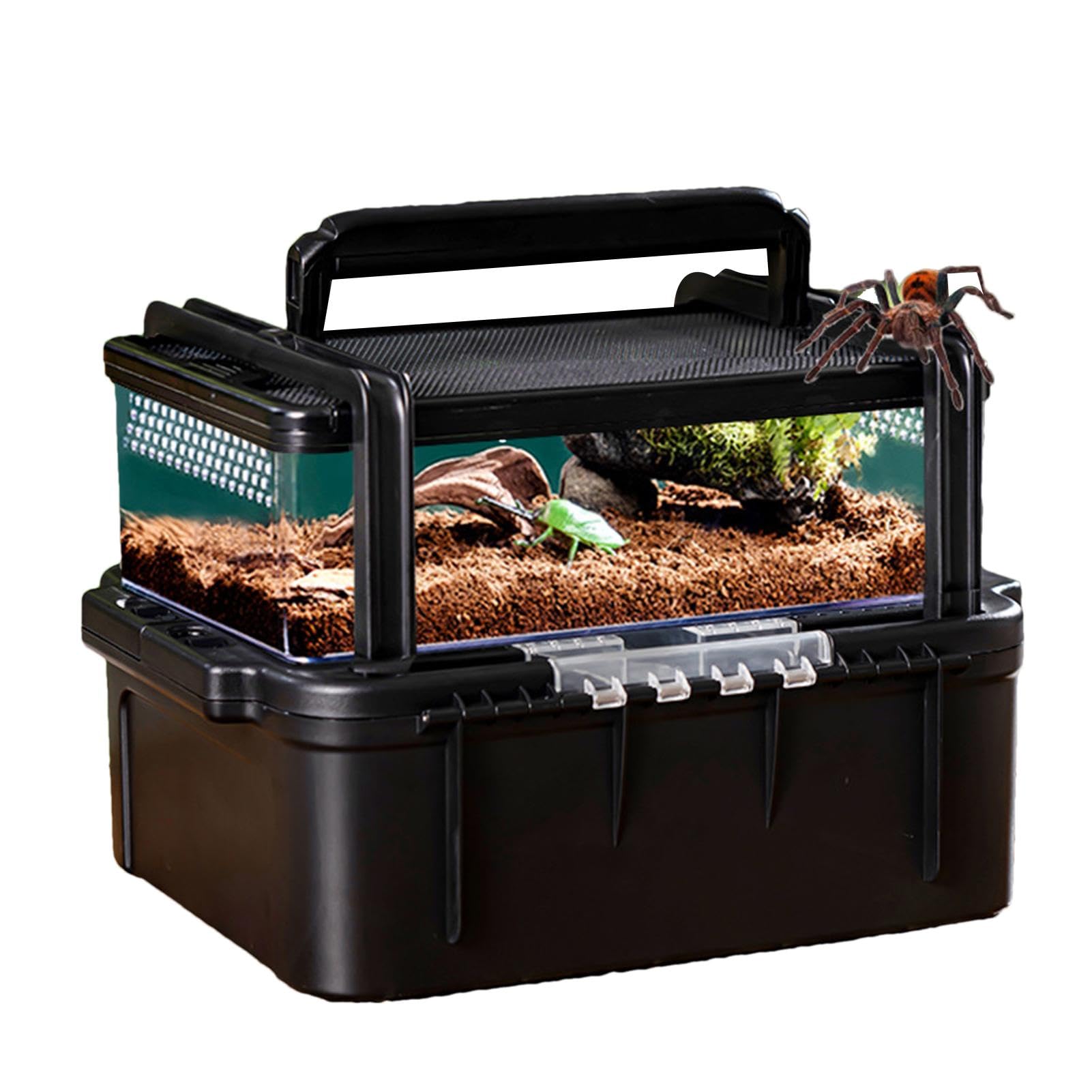 Pudełko do hodowli gadów, Pudełko do hodowli gadów , przenośne terrarium | Transporter podróżny dla gadów na zewnątrz Kemping Piesze wycieczki Wycieczka na świeżym powietrzu pr