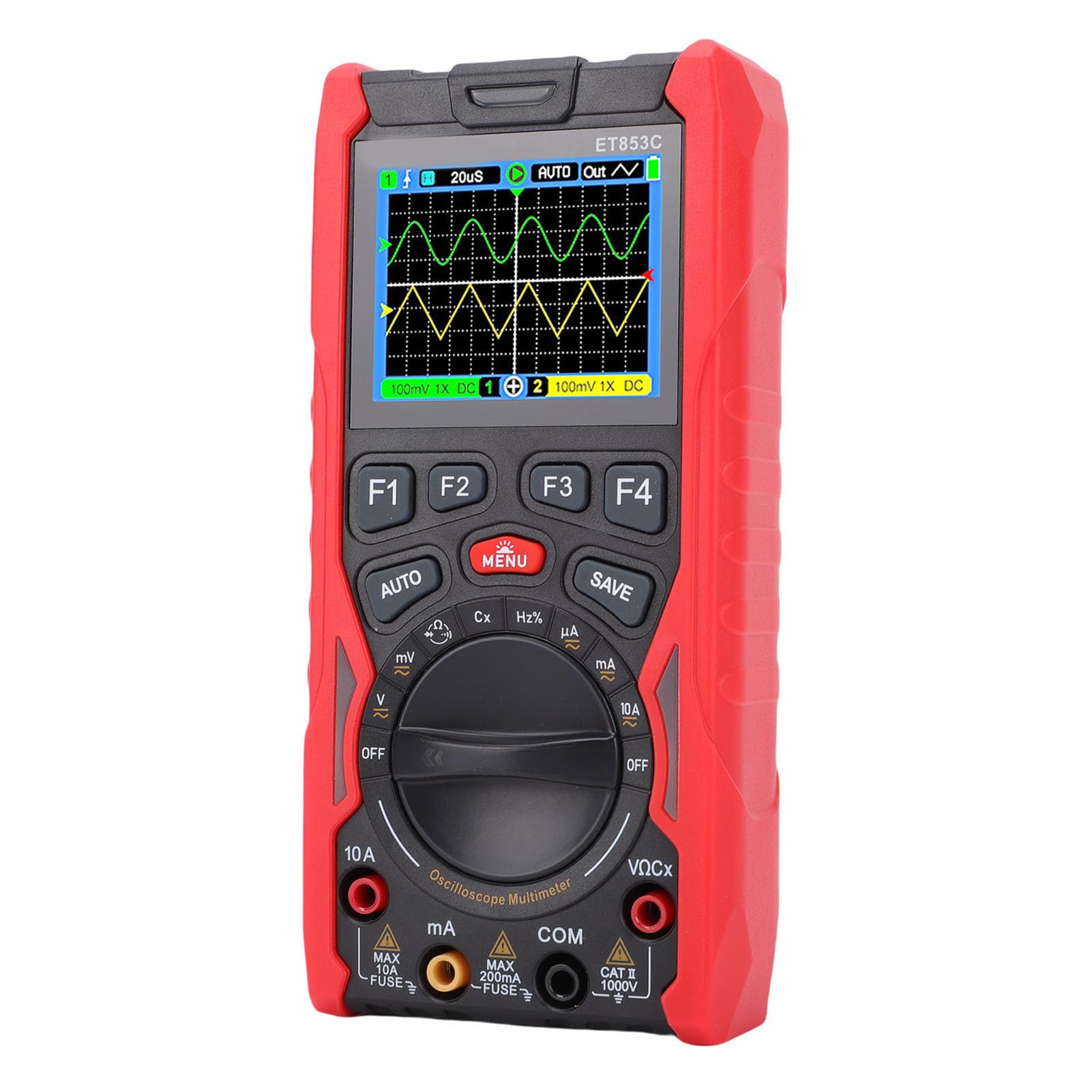 Multímetro de Osciloscopio Digital Versátil 3 en 1 con Ancho de Banda de 40 MHz para Uso en Laboratorio y Campo
