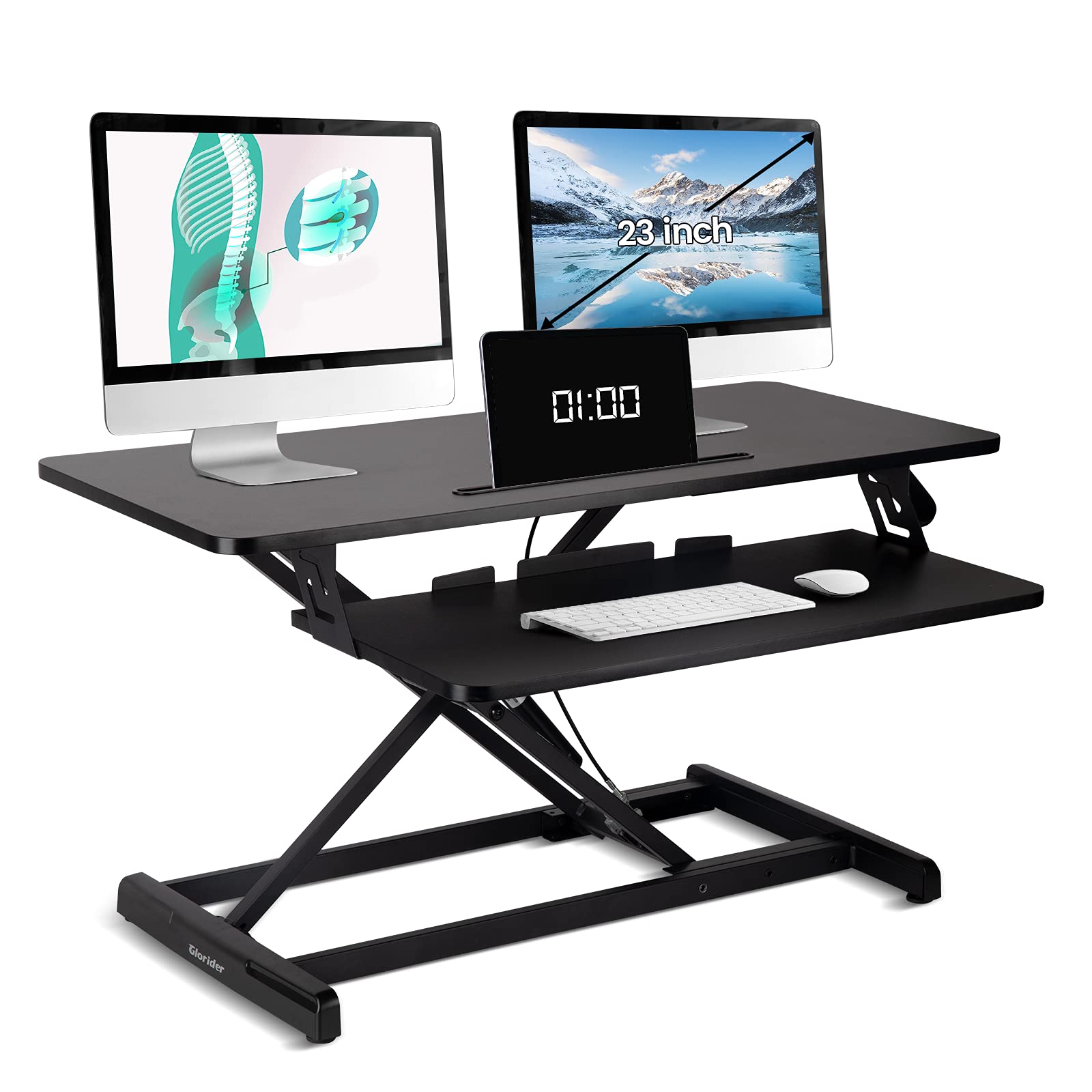 Buy Glorider Standing Desk Converter 35 Inches Stand up Desk Riser