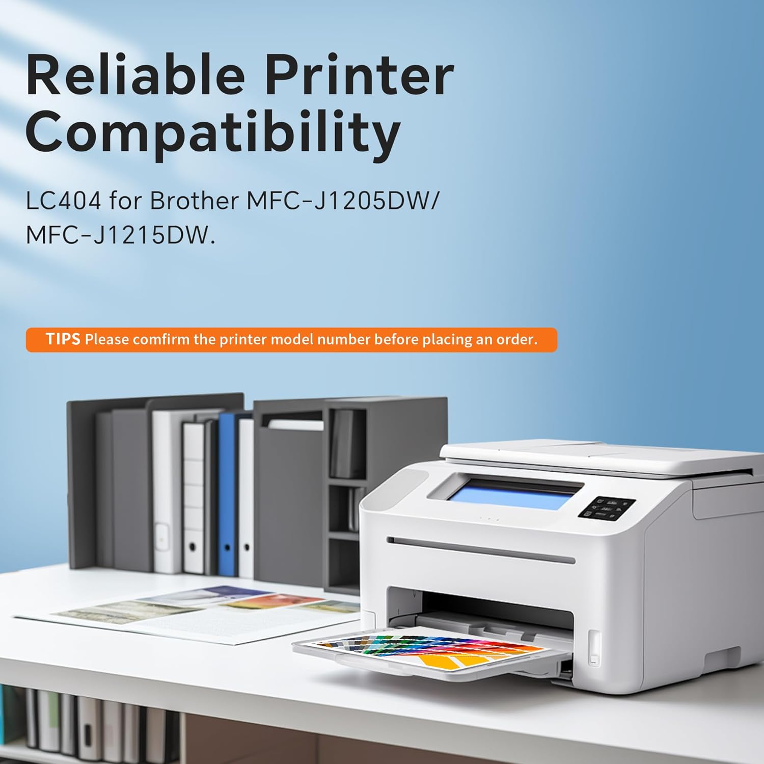 LC404 5 Pack High Yield Compatible Ink Cartridges Replacement for Brother LC 404 LC-404 LC404BK to Use with MFC-J1205W MFC-J1215W (5 Pack, 2 Black 1 Cyan 1 Magenta 1 Yellow)