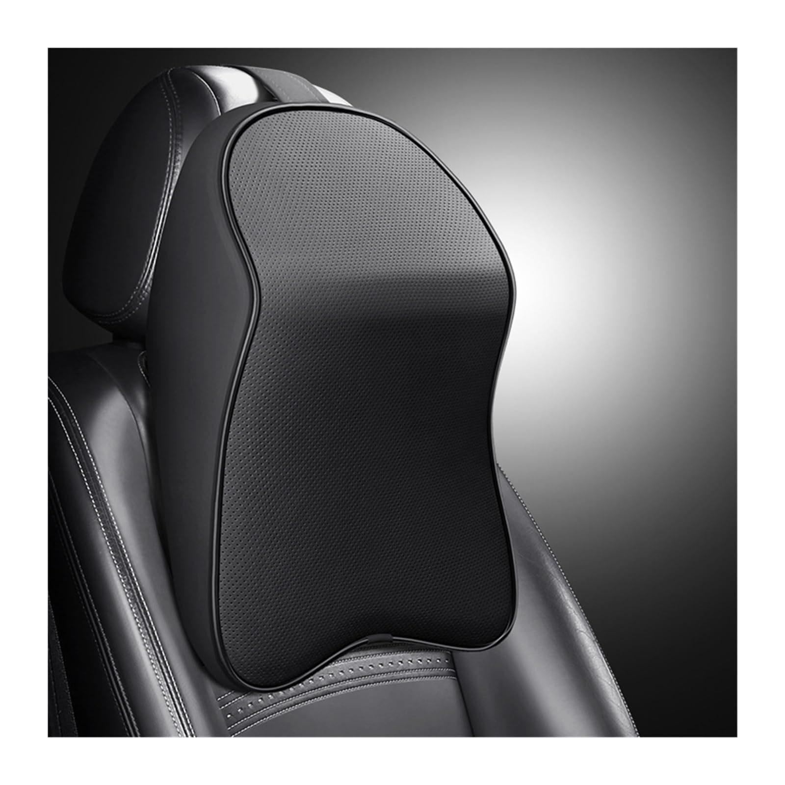ATUMY Car Seat Pillow Headrest Memory Foam Rest Pillow Headrest Car Neck Pillow Support Neck Support Car Headrest(Black)