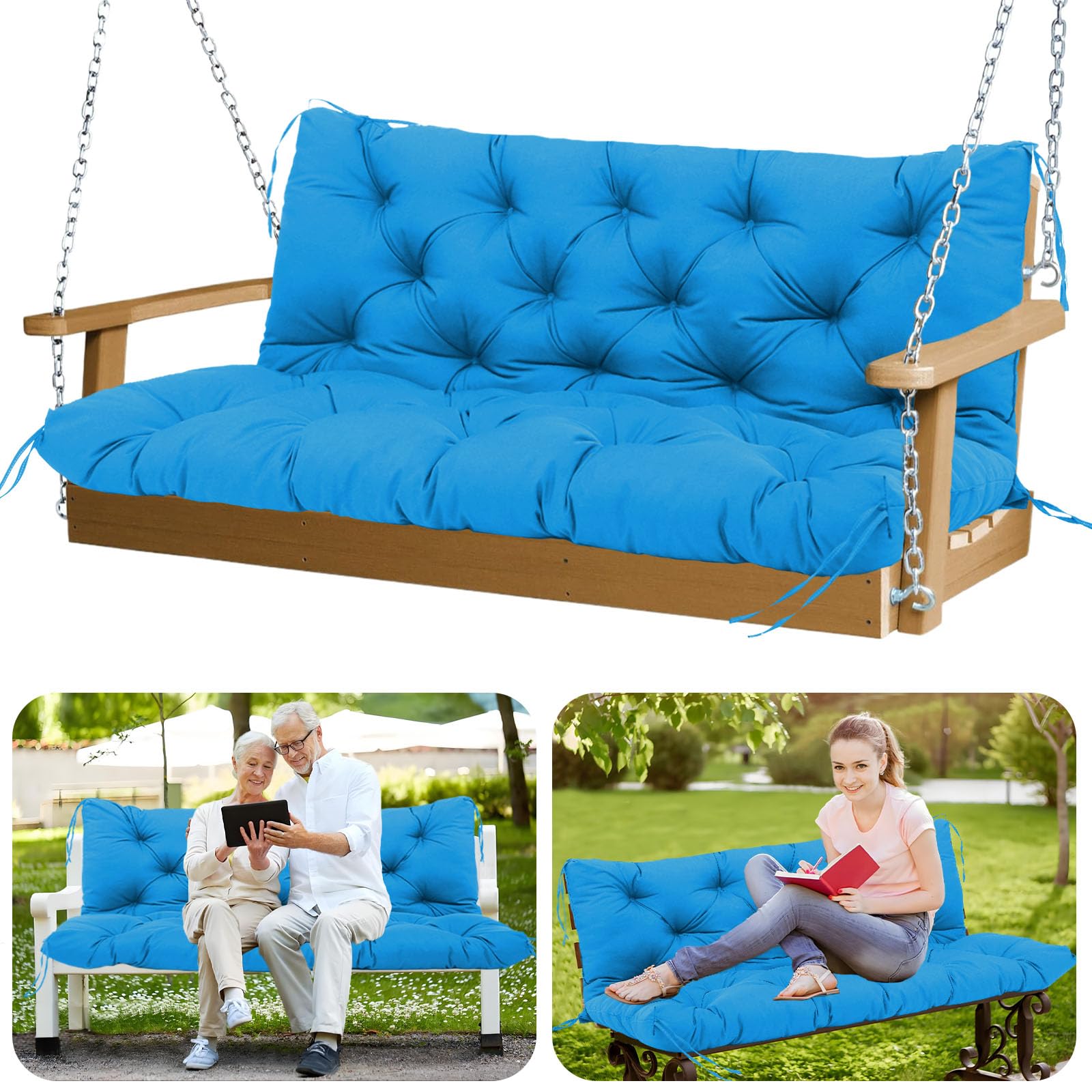 GZXAGZJ Durable Porch Swing Cushions 60 inch Extra 5