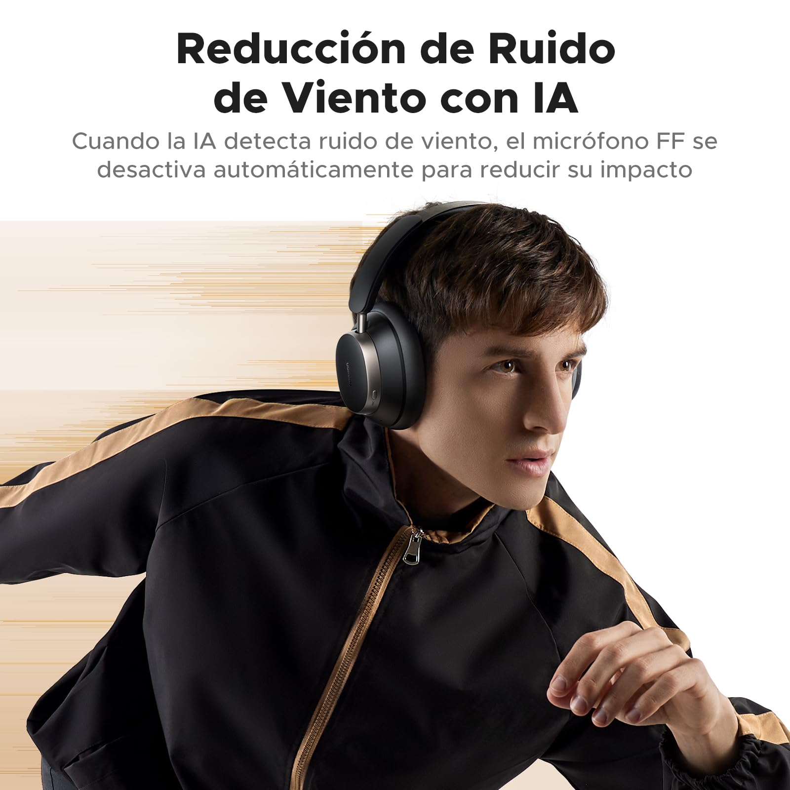 UGREEN Studio Pro Cascos Inalambricos Bluetooth ANC Adaptativa Híbrida 48dB | Hi-Res 120 Horas Auriculares Inalámbricos Bluetooth Supraaurales Cascos Cancelación Activa de Ruido Adaptativa Híbrida BT 6.0