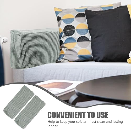 Miniatura 4 de BESPORTBLE Protectores de brazo de silla, funda elástica para reposabrazos de sofá, funda protectora elástica para el hogar, oficina, sillón