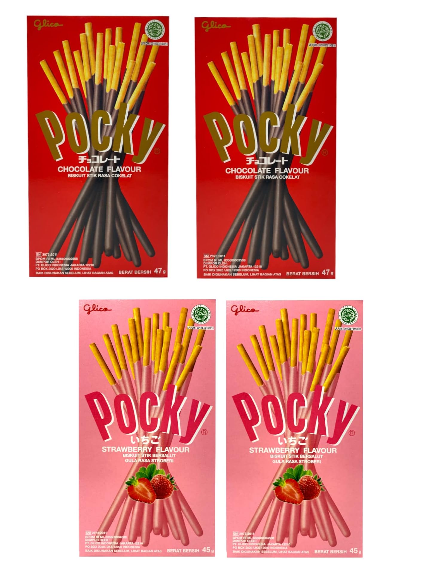 Pocky Chocolate Covered Biscuit Stick (Pack Of 2 * 47g) And Pocky Strawberry (Pack Of 2 * 45g) (B0D1NBWNP1) Amazon Price History, Amazon Price Tracker