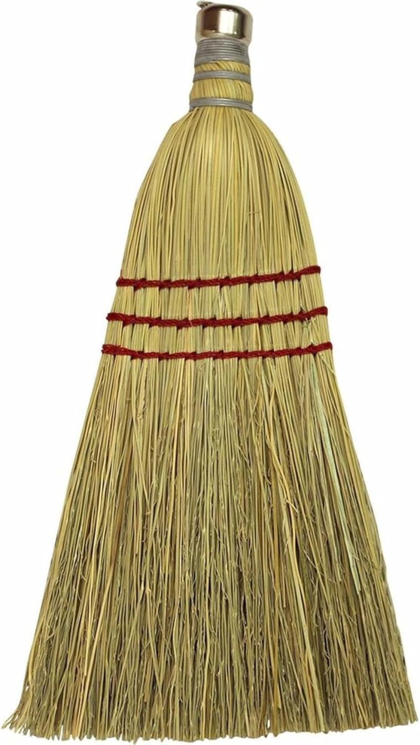 Genuine Joe Whisk Broom, Metal Hang Ring, Natural, 12 Count