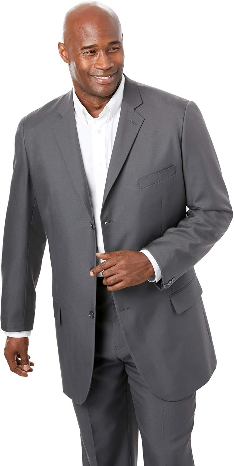 KingSize Men’s Big & Tall Easy Movement Three-Button Jacket
