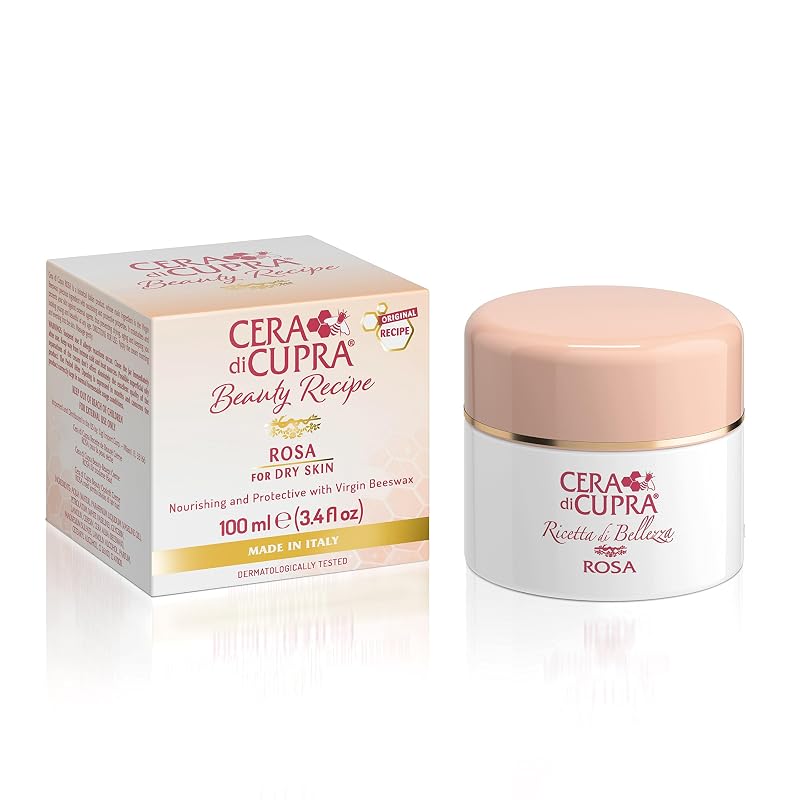 CERA DI CUPRA Rosa Creme Facial para Pele Seca com Cera de Abelha Virgem, 100 mL