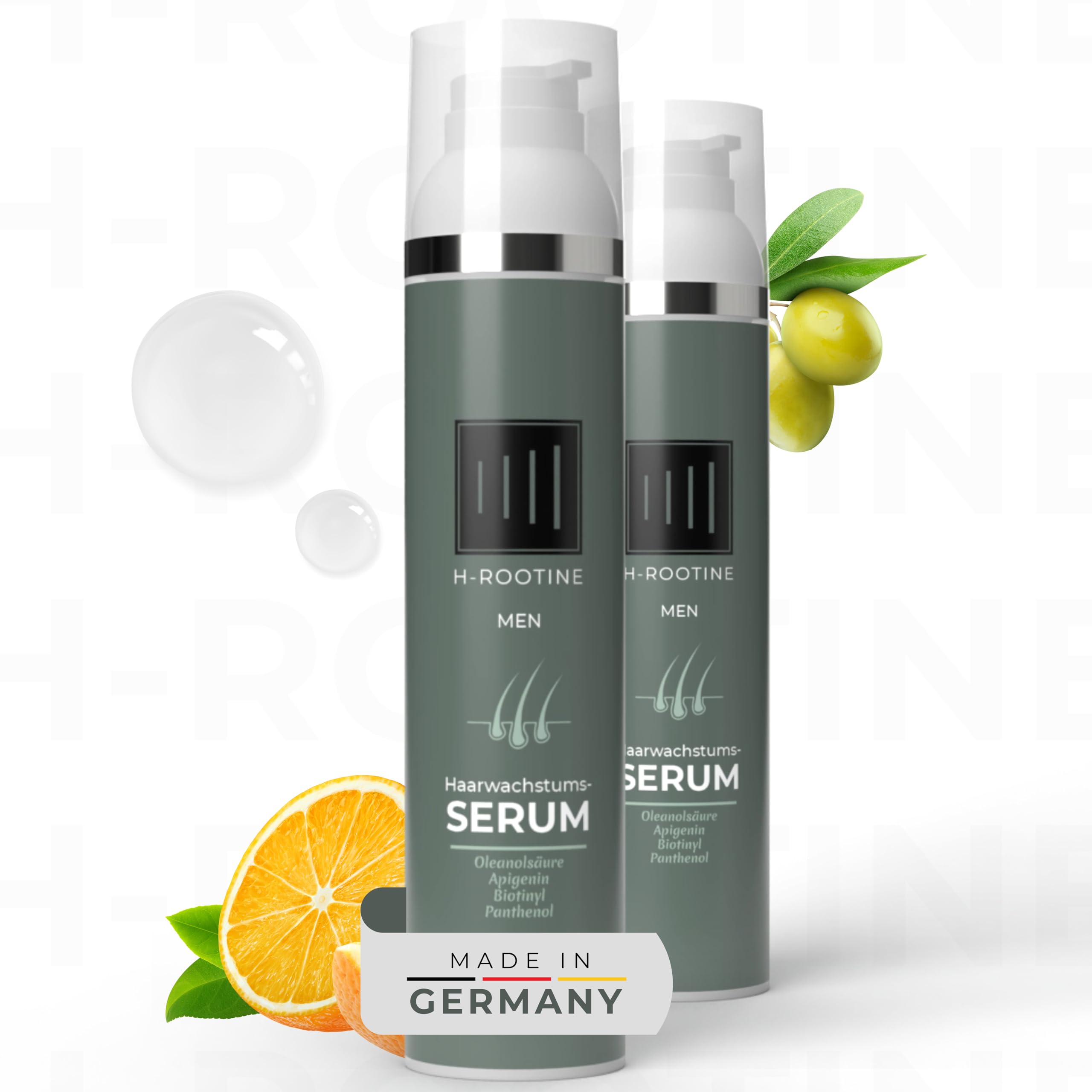 Haarserum für Männer (100ml) • Haarwuchsmittel Männer • Stoppt erblich & hormonell bedingten Haarausfall* • Fördert Haarwachstum (Haarserum MEN 100ml (2er-Set))