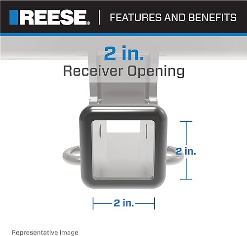 Miniatura 2 de Reese 84382 - Enganche de remolque Clase 3, receptor de 2 pulgadas, negro, compatible con Jeep Wrangler JK 2018-2018, Jeep Wrangler 2007-2021