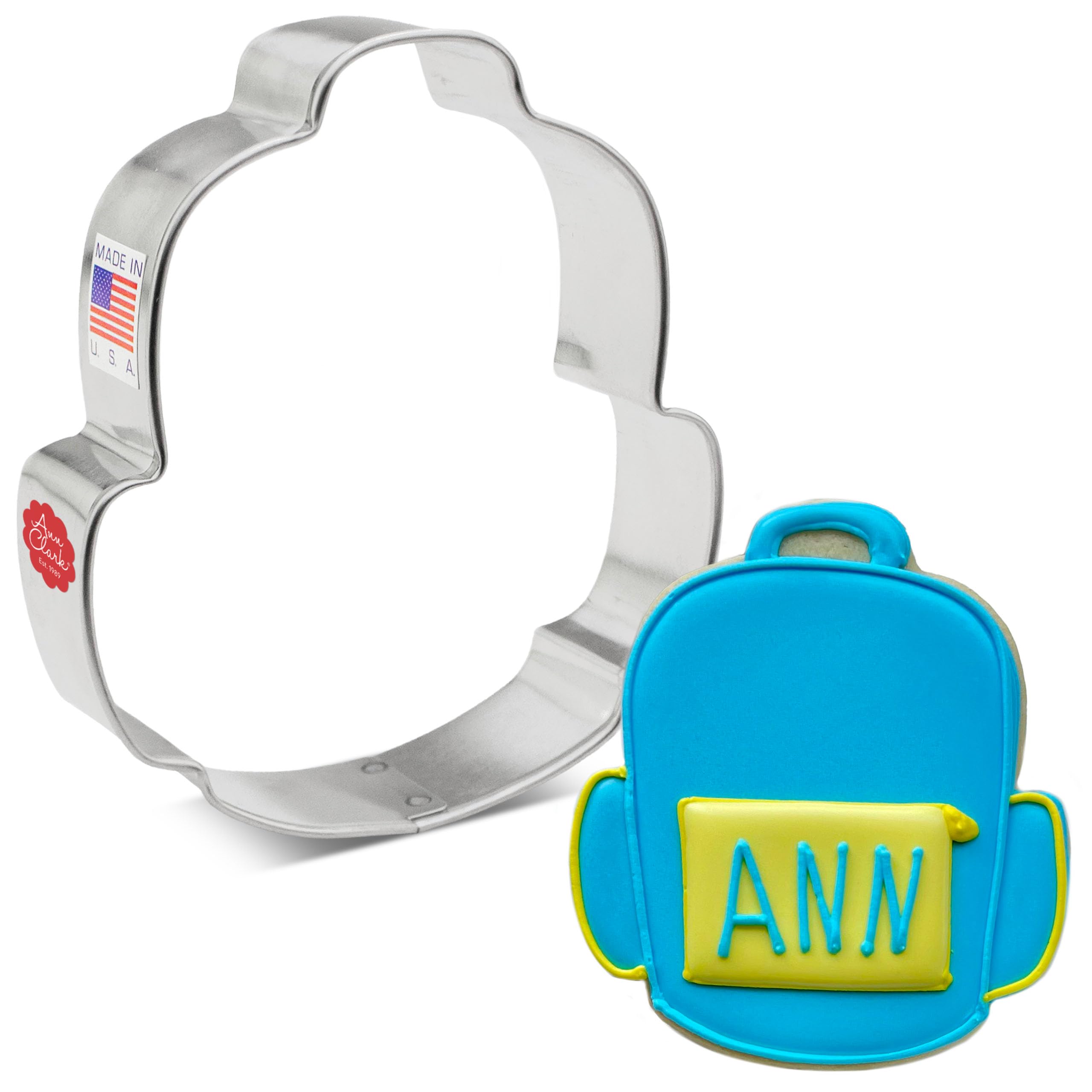 Ann Clark Backpack Cookie Cutter, 3.75", Made in USA