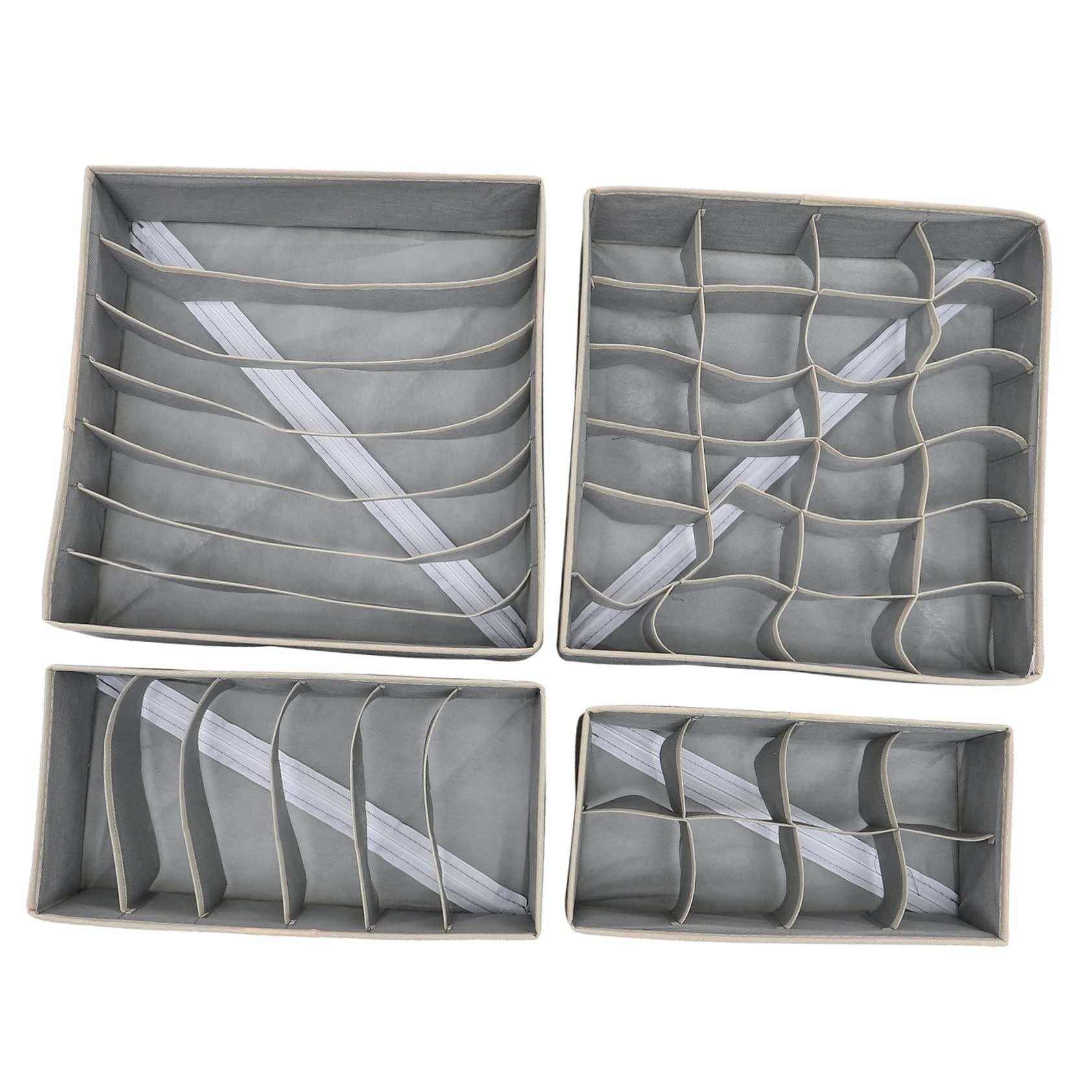 VICASKY Scatola Organizer 7 Scomparti Non Tessuto per Calze e Biancheria Intima da Cassetto