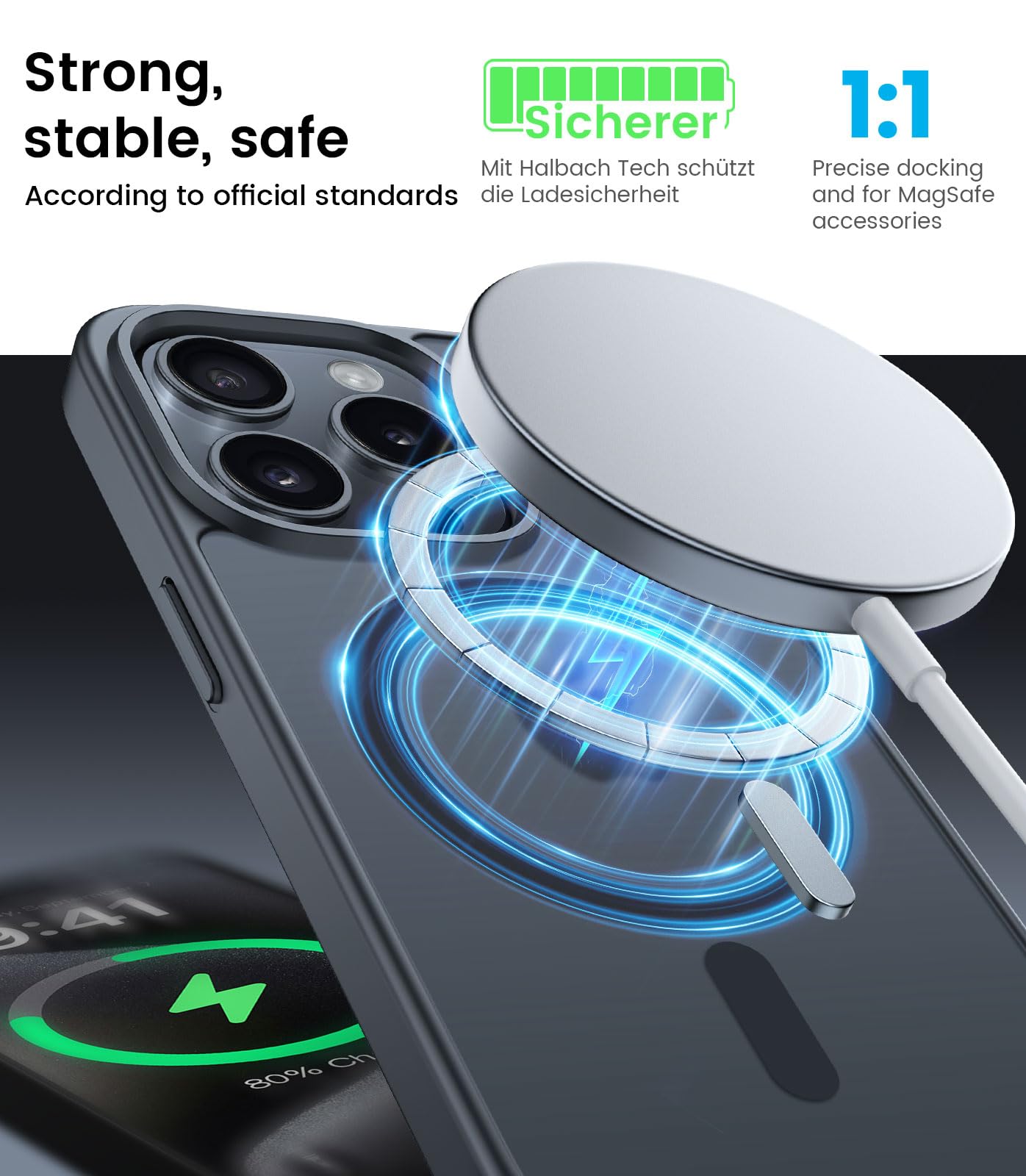 Custodia magnetica per iPhone 12 Pro Max, graziosa custodia per