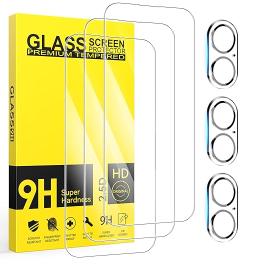 Verre trempé 3 pièces pour iPhone 17 6.3"