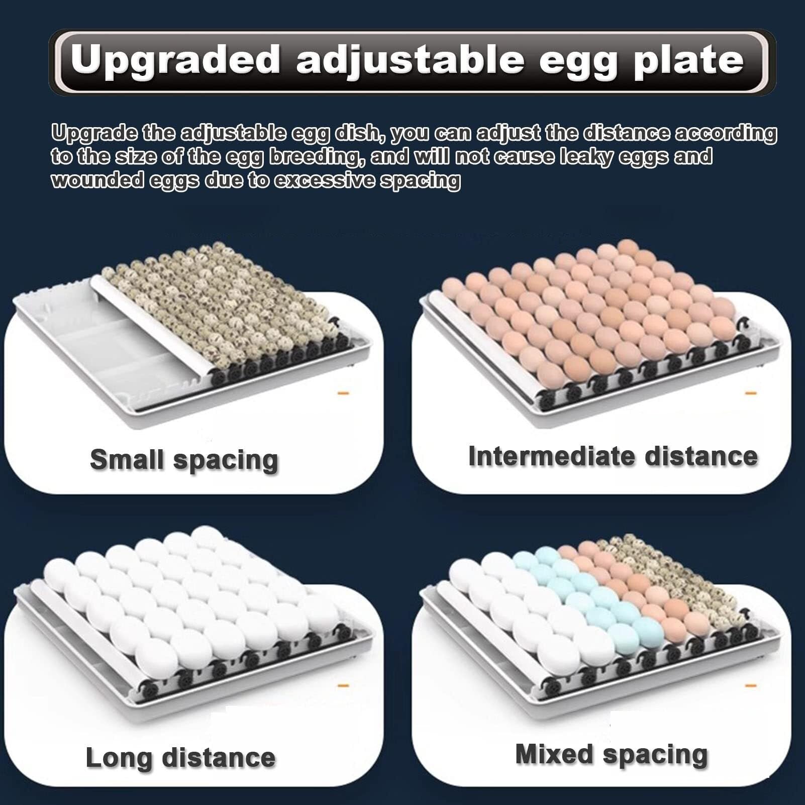Incubadora automática de huevos para aves de corral, capacidad de 48 a 128 huevos, incubadora totalmente automatizada con función de giro para pollos y codornices, ideal para uso doméstico en granja