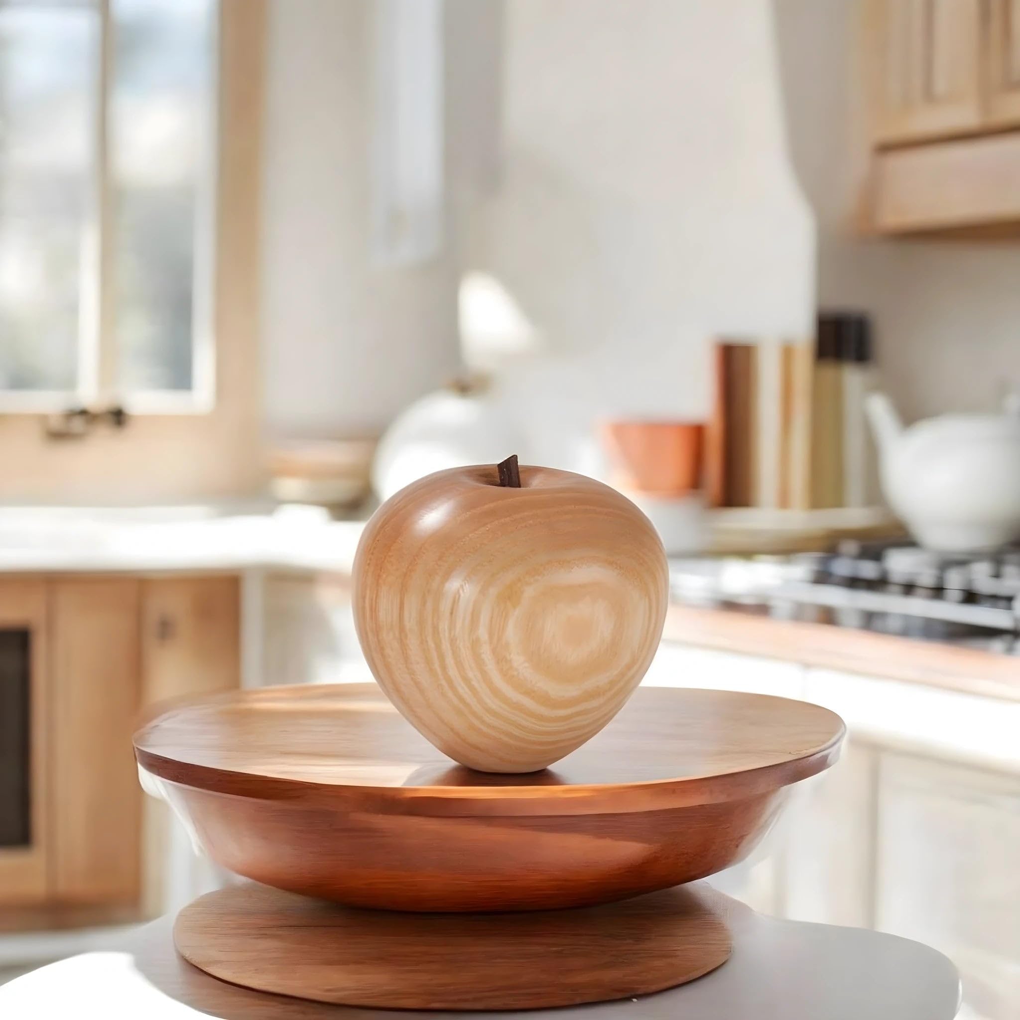 Dolfi Wooden Apple 6.5 cm 6.5 cm | Natural Wood in Val Gardena | Nativity Figure