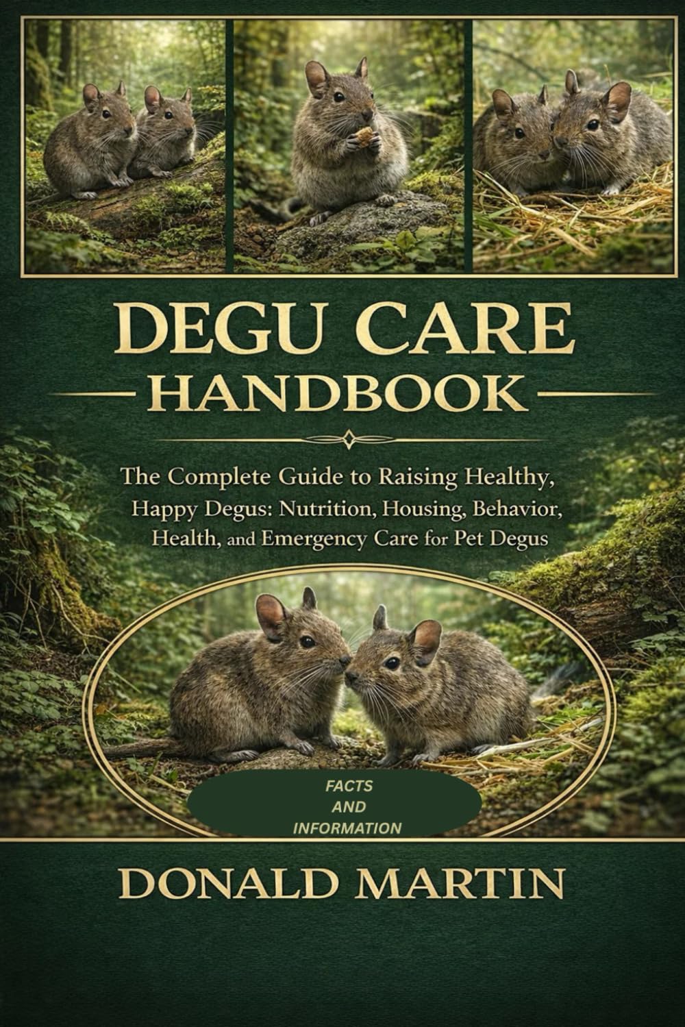 DEGU CARE HANDBOOK: hThe Complete Guide to Raising Healthy, Happy Degus: Nutrition, Housing, Behavior, Health, and Emergency Care for Pet Degus.