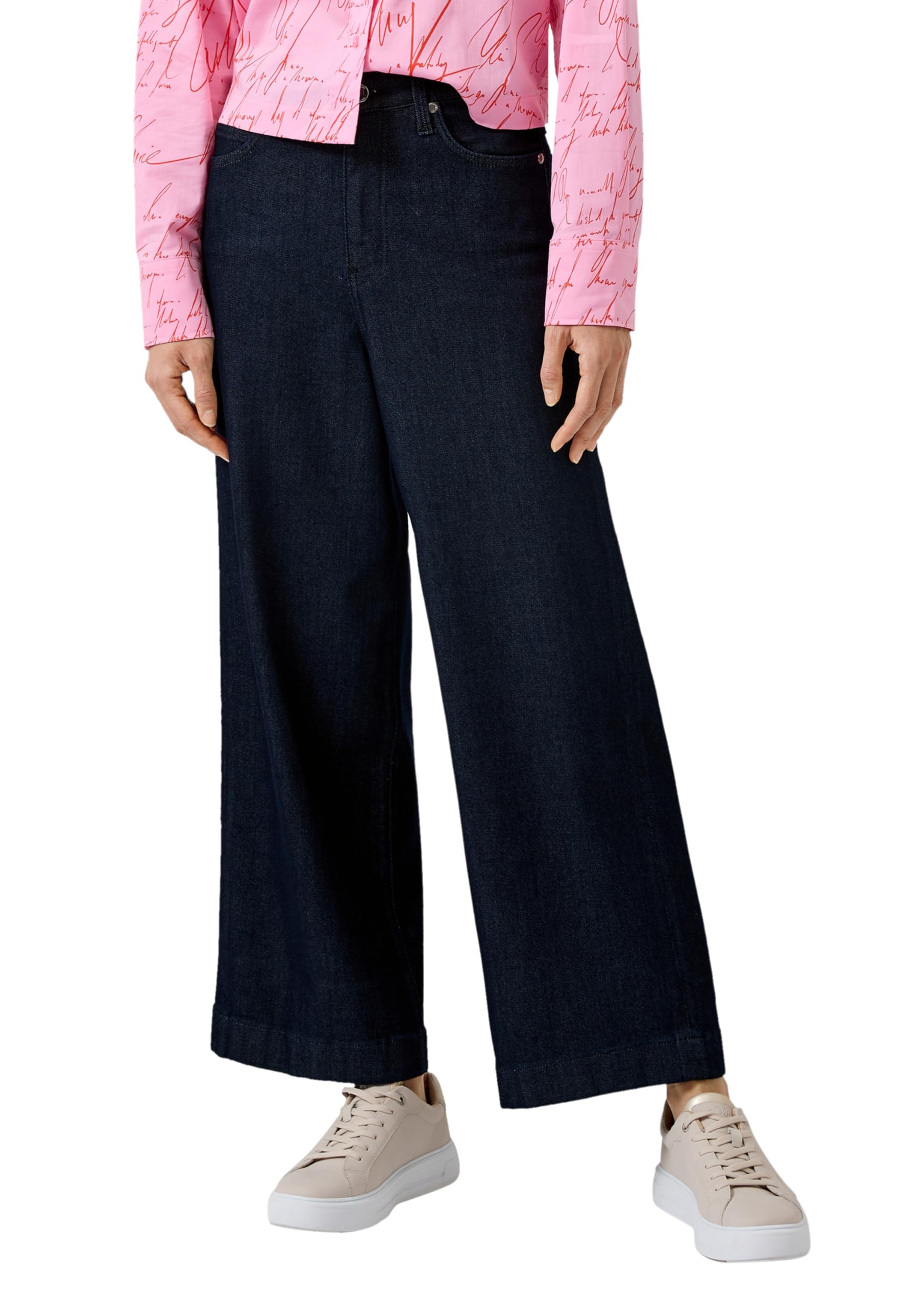 s.Oliver Cropped-Jeans Suri/Regular Fit/High Rise/Wide Leg