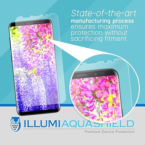 Miniatura 4 de ILLUMI AquaShield - Protector de pantalla compatible con Samsung Galaxy S9 (paquete de 2) (compatible con fundas), película de poliuretano