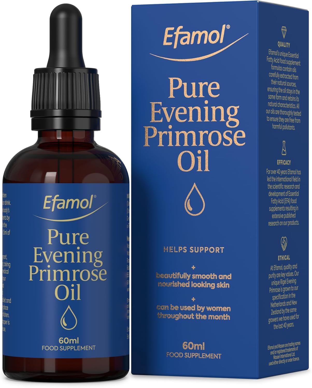 Efamol Pure Evening Primrose Oil Liquid 60ml | High Strength | Vitamin E