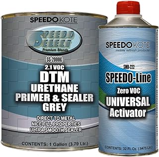DTM 2.1 voc Grey Urethane Primer & Sealer gallon kit, 4:1 mix, SS-2000G/SMR-222