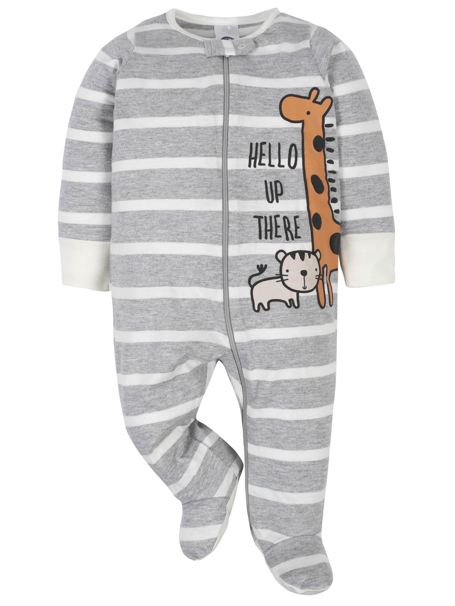 Gerber - Juego de 4 pijamas tipo mameluco con diseño de la jungla para bebé niño