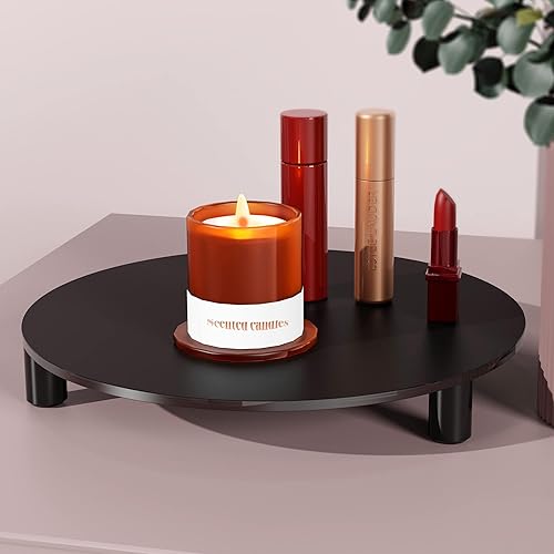 Miniatura 9 de Elevadores acrílicos para decoración, pedestal redondo transparente de 10 pulgadas para soporte de plantas de interior, bandeja acrílica moderna