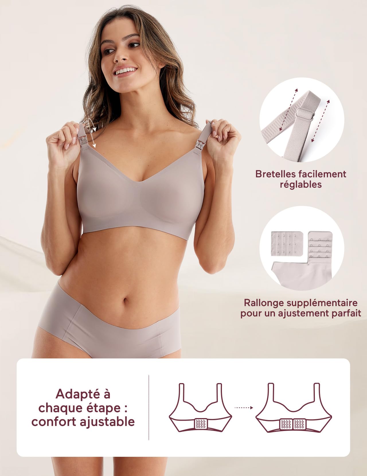 momcozy Soutien-Gorge Allaitement, sans Couture brassière Allaitement, Confort Soutien-Gorge sans Armature