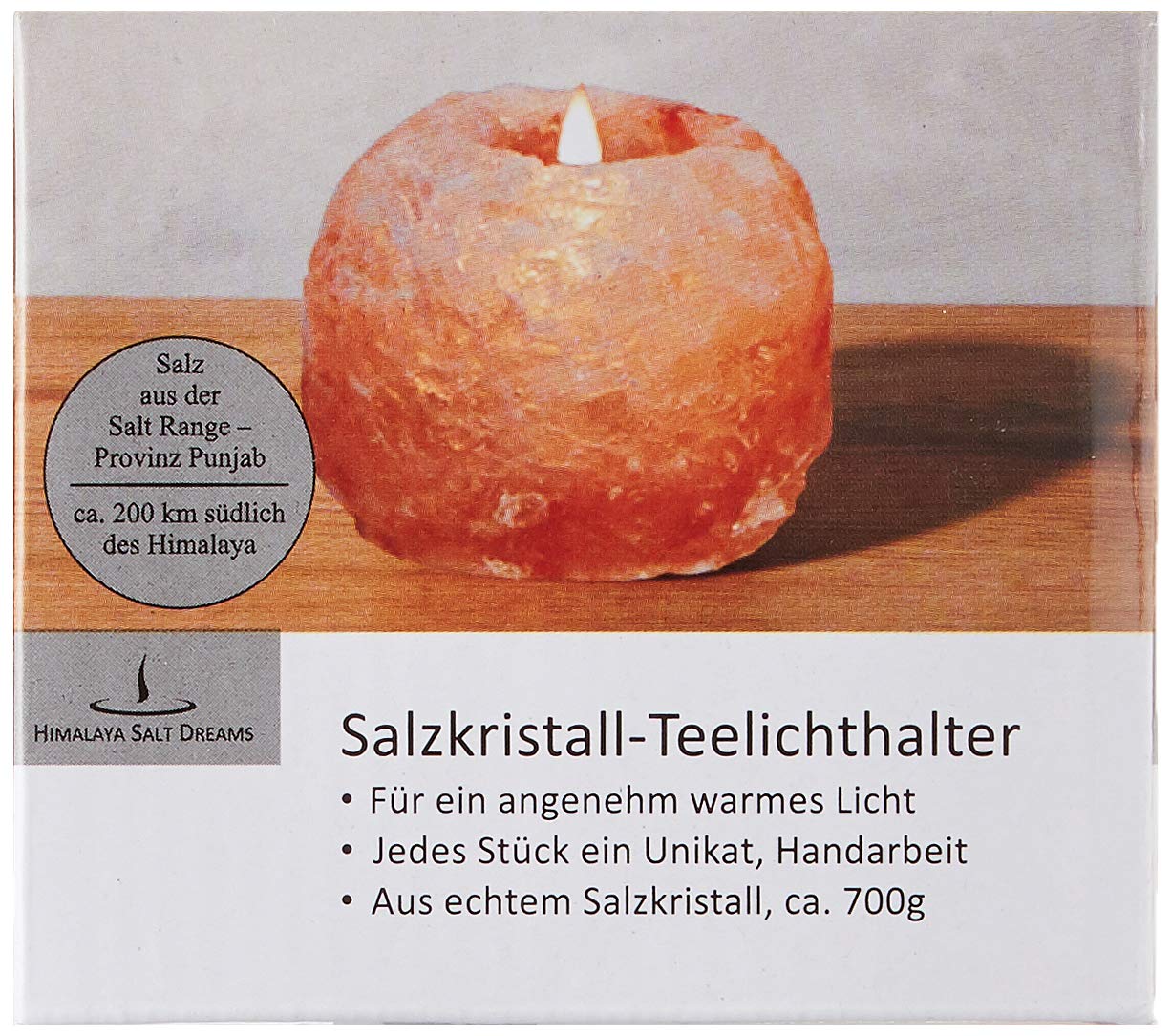 Bougeoir en Cristal de Sel 700 g