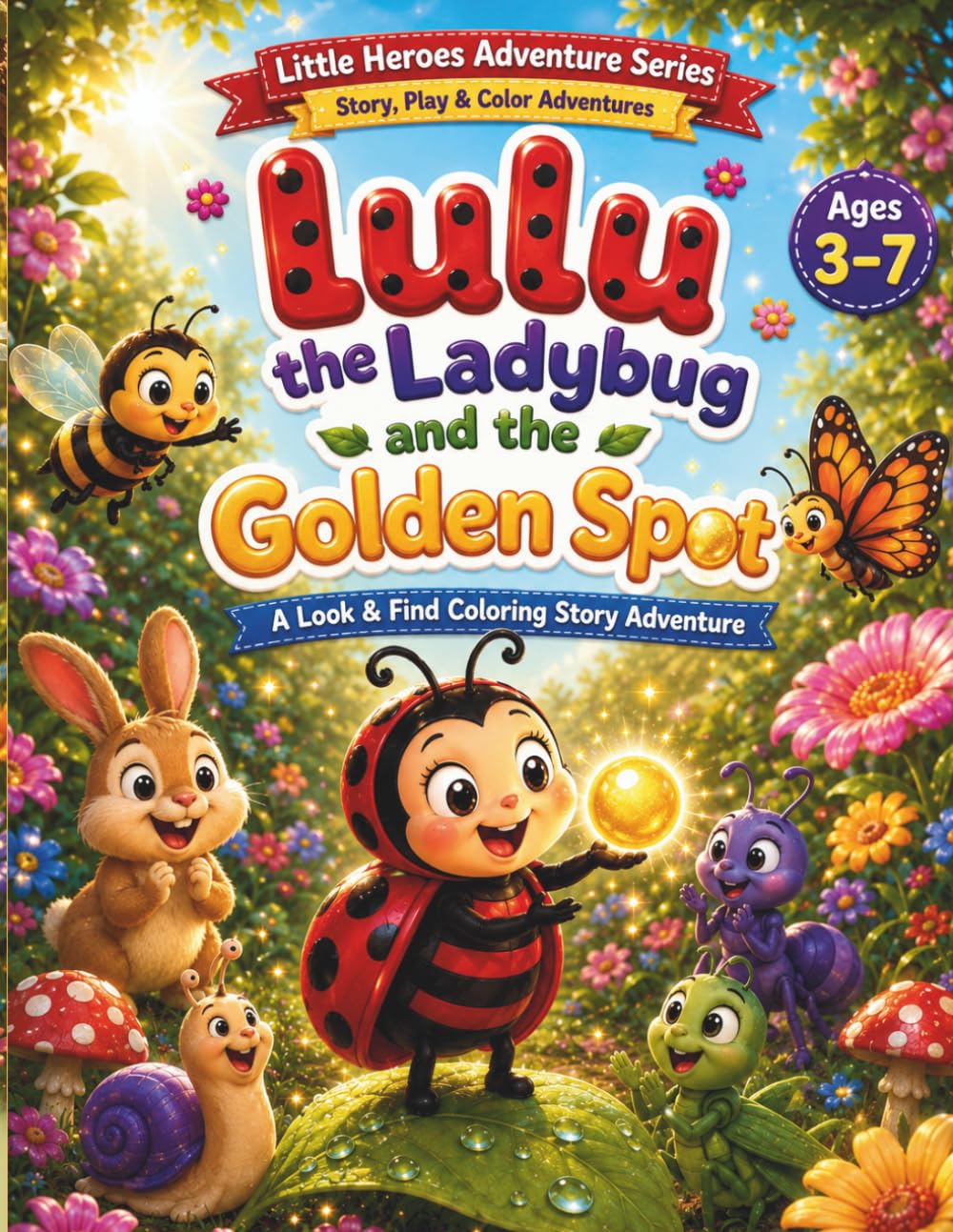 Lulu and the Golden Spot: A Look & Find Coloring Story Adventure (Little Heroes Adventure Series: Story, Play & Color Adventures)
