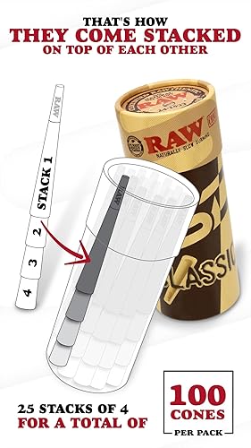 Miniatura 3 de RAW Ahumador manos libres + RAW 7024 conos paquete de 100