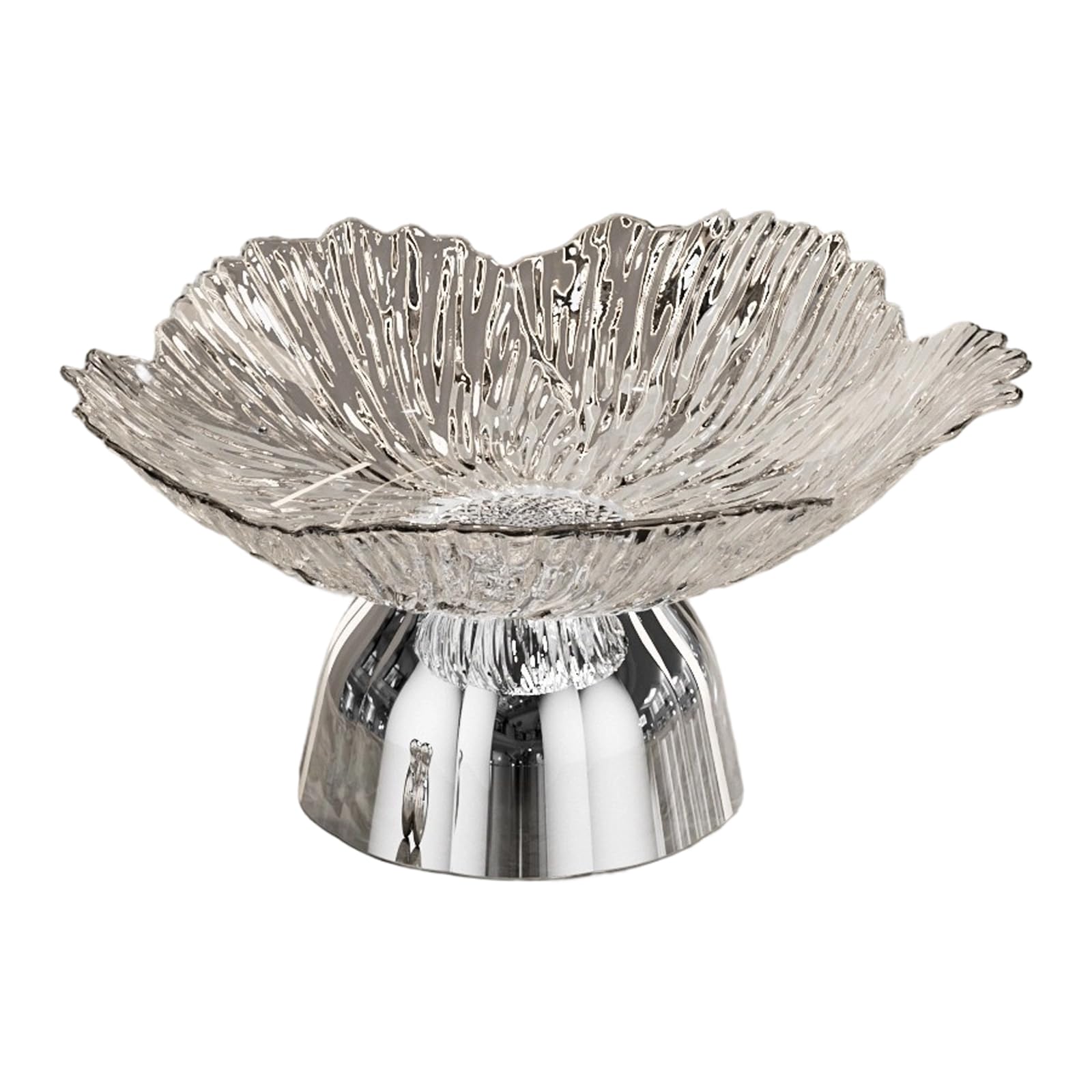 Tsophreniq Contemporary Raised Fruit Food Grade Candy Tray with Metal Accent and Multiple Type Optional High Foot Fruit Tray