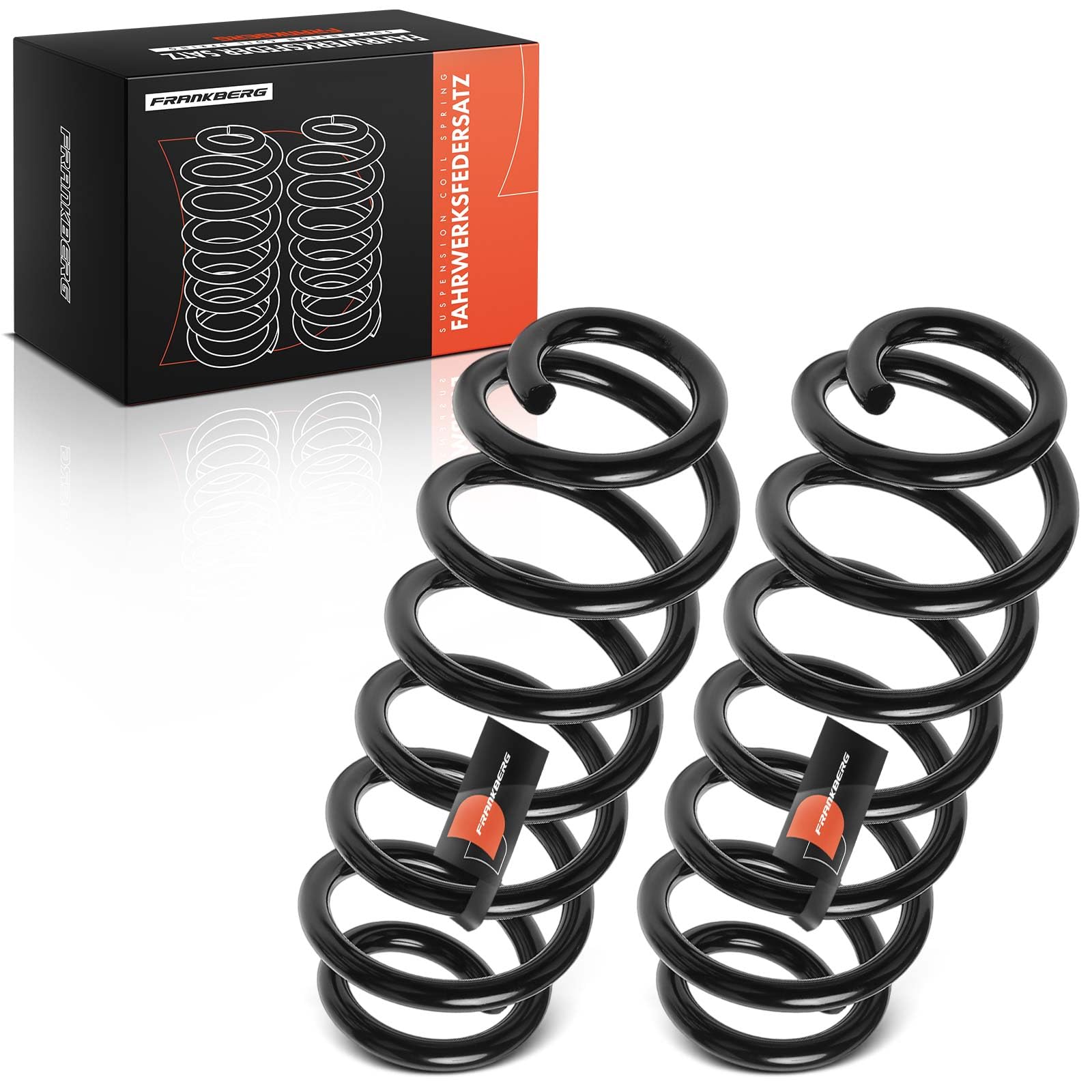 Frankberg 2x Muelle de suspensión cojinete de muelle muelle helicoidal | eje trasero, izquierda, bien; 3C0511115AN; Compatible con: P.a.s.s.a.t 3C2, 308 SO I 4E 4H, 308 I 4A 4C